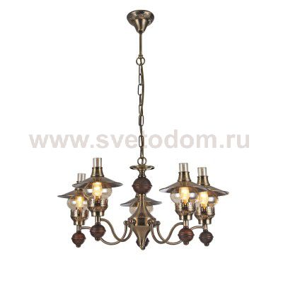 Люстра подвесная керосиновые лампы Arte lamp A5664LM-5AB Trattoria