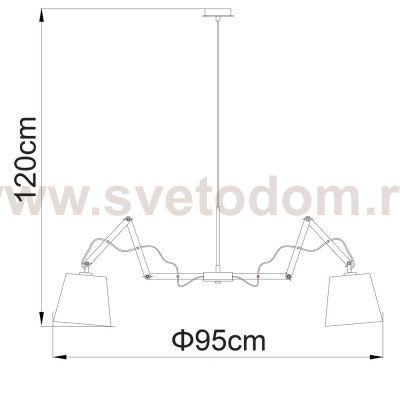 Подвесная люстра Arte lamp A5700LM-8WH Pinoccio 