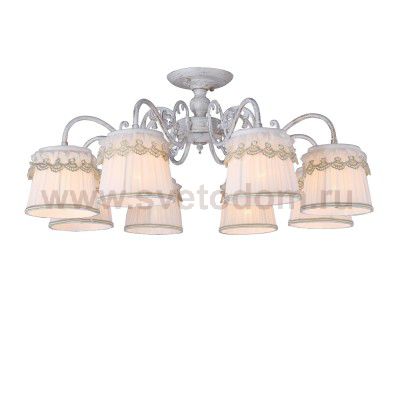 Люстра потолочная Arte lamp A5709PL-8WG Merletto