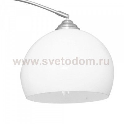 Изогнутый торшер с белым плафоном 1*E27*60W