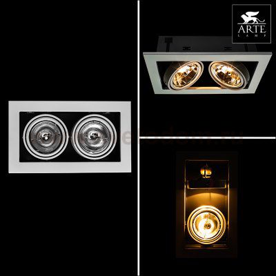 Светильник встраиваемый Arte lamp A5930PL-2WH Technika