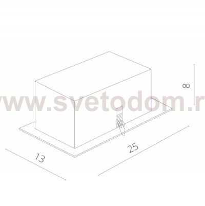 Светильник встраиваемый двойной 2*GU10 Arte lamp A5941PL-2SI Technika