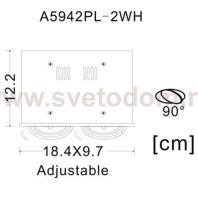 Светильник потолочный Arte lamp A5942PL-2WH CARDANI