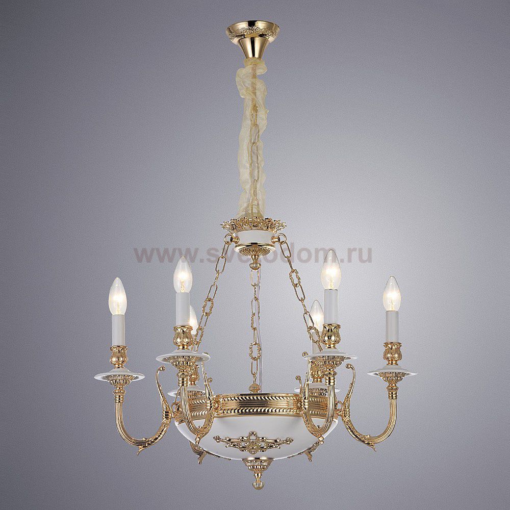 Люстра венецианская Arte Lamp A5966LM-6WG LUISA