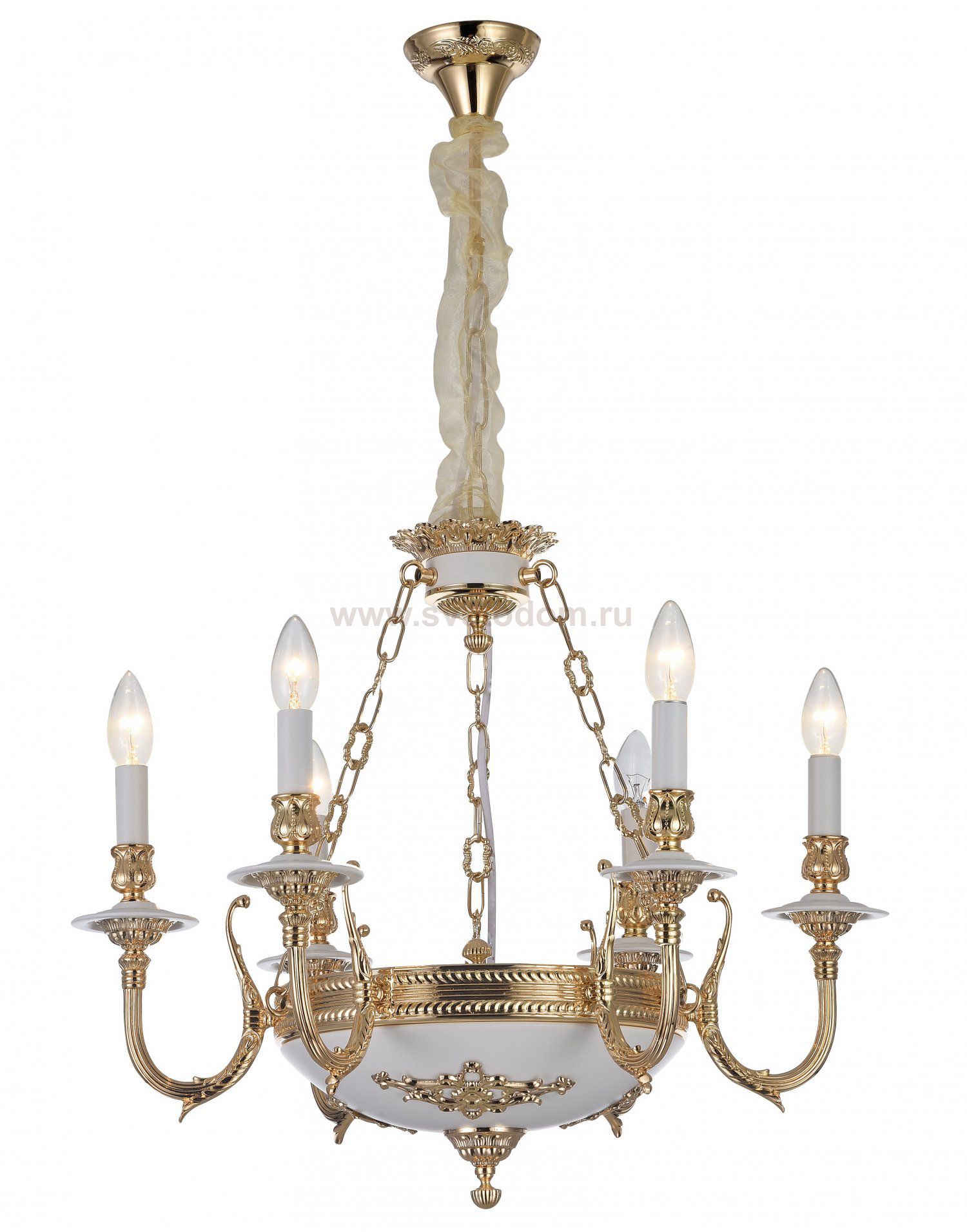 Люстра венецианская Arte Lamp A5966LM-6WG LUISA