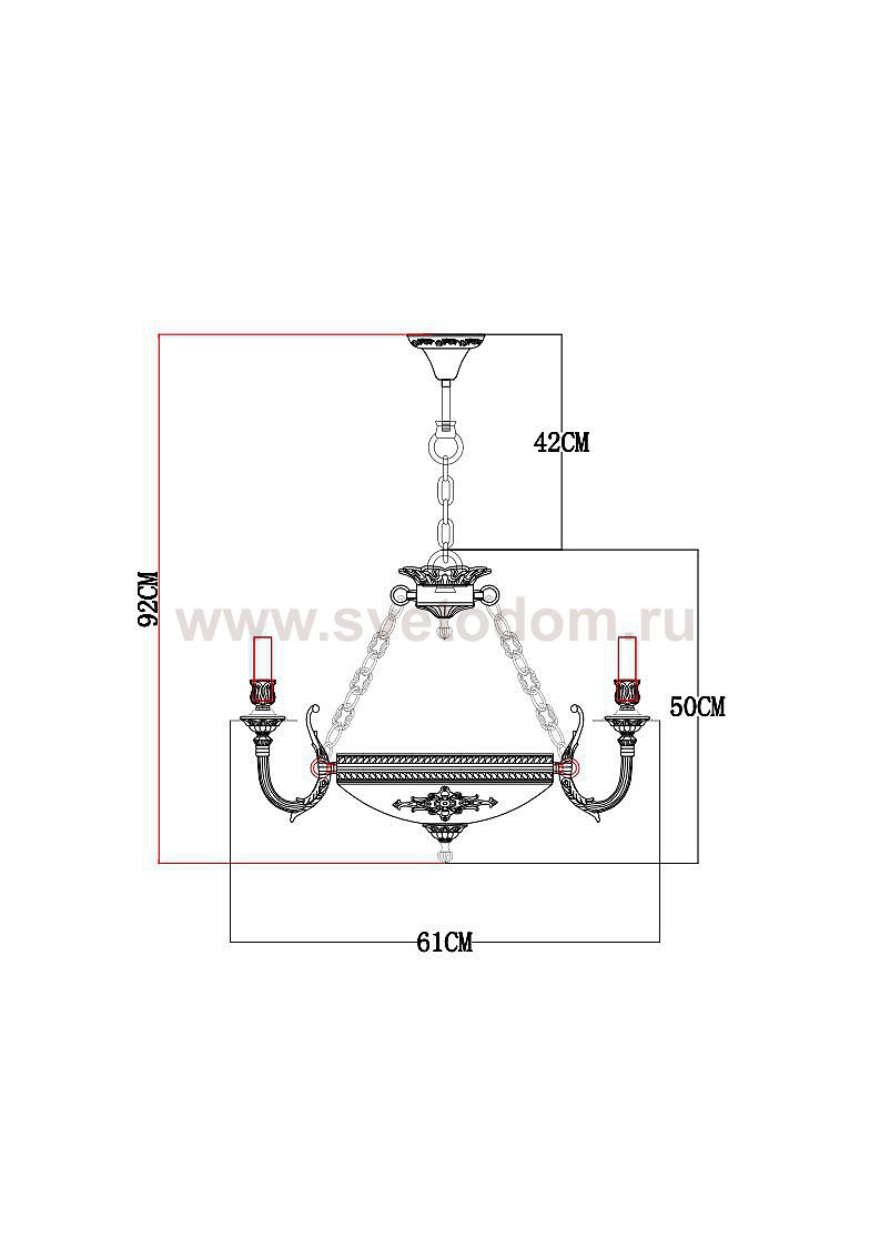 Люстра венецианская Arte Lamp A5966LM-6WG LUISA