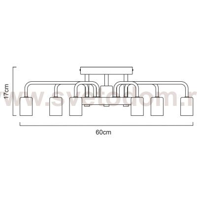 Светильник потолочный Arte lamp A6001PL-7WH GELO