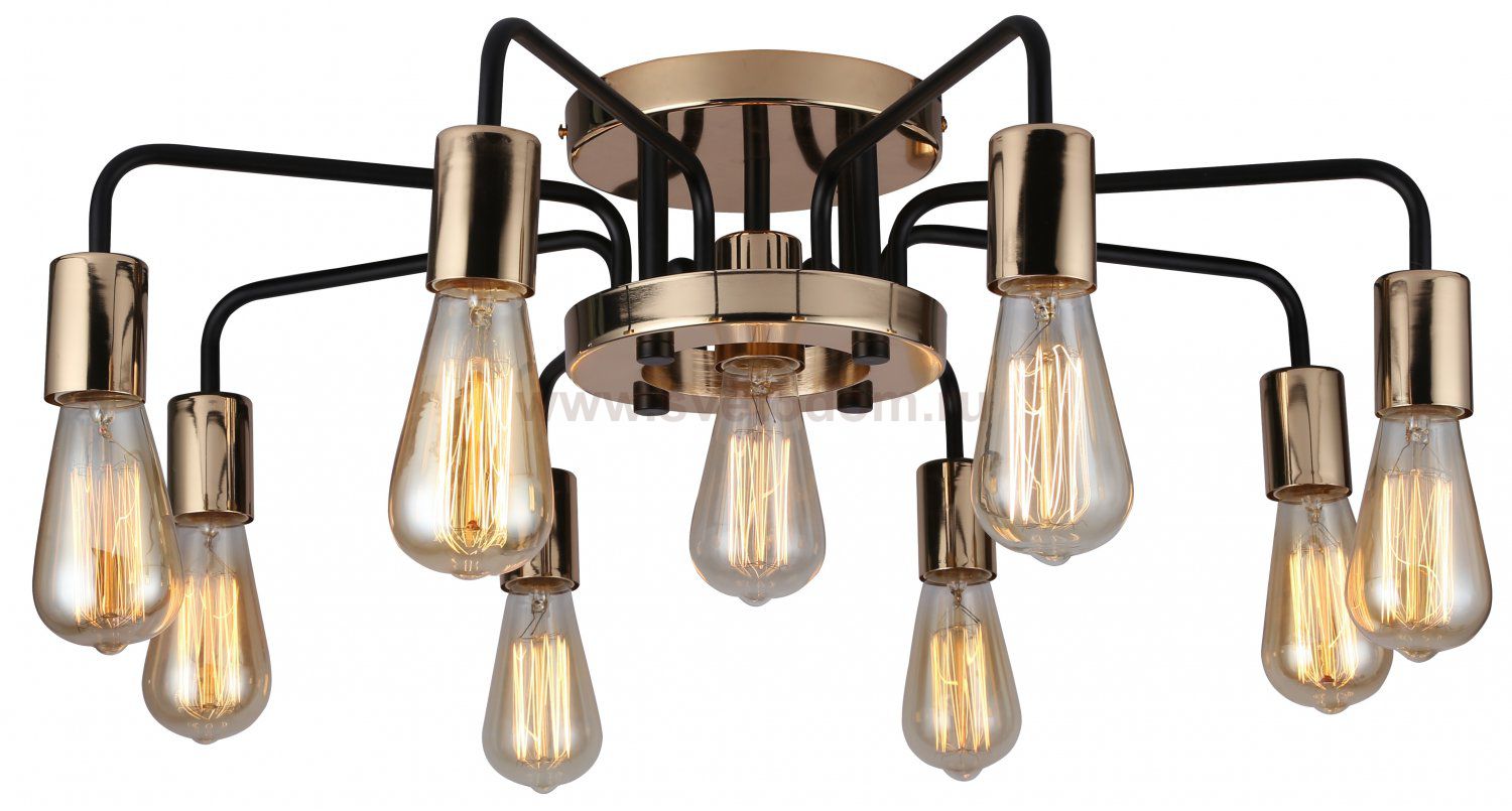 Светильник потолочный Arte lamp A6001PL-9BK GELO
