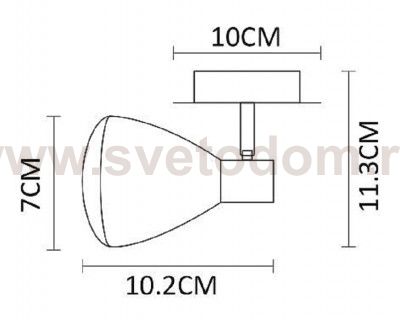 Светильник настенный Arte lamp A6008AP-1BK Gioved