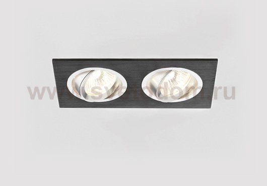 Светильник точечный Ambrella A601/2 BK сатин/черный MR16 ORGANIC SPOT