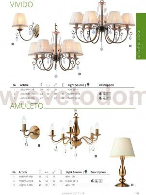 Светильник подвесной Arte lamp A6021LM-7AB VIVIDO