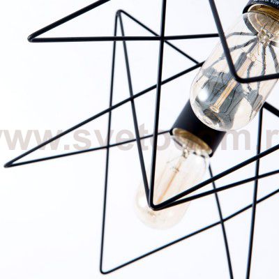 Люстра лофт Arte Lamp A6048PL-5BK черная TELA