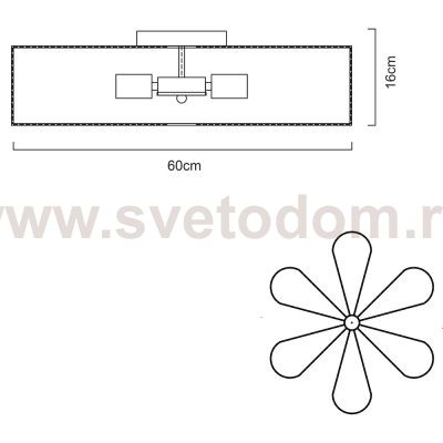 Светильник потолочный Arte lamp A6049PL-6WH CAMOMILLA