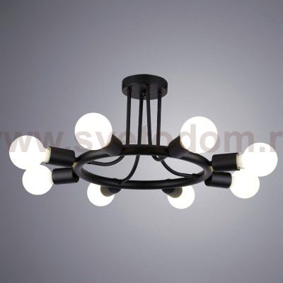 Светильник потолочный Arte lamp A6063PL-8BK HIGHGARDEN