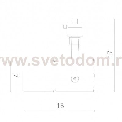 Светильник трековый Arte lamp A6210PL-1BK Track