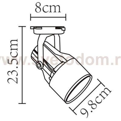 Светильник трековый Arte Lamp A6252PL-1BK LYRA