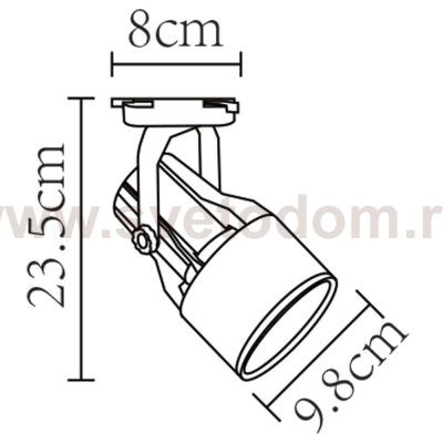Светильник трековый Arte Lamp A6252PL-1WH LYRA