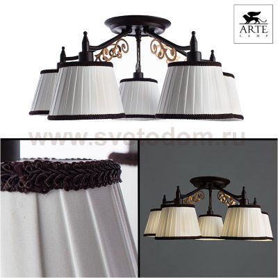 Светильник потолочный Arte lamp A6344PL-5BR CAPRI