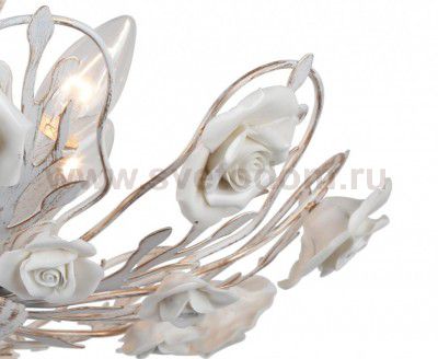 Люстра с розами Arte lamp A6356PL-4WG GEMMA