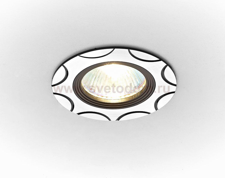 Светильник Ambrella A640 BK/AL сатин/черный MR16