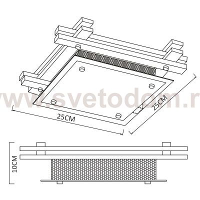 Светильник потолочный Arte Lamp A6463PL-1BR ARCHIMEDE