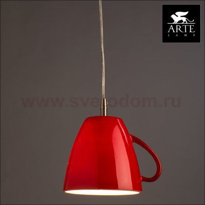 Светильник красная кружка Arte lamp A6605SP-1RD CAFFETTERIA