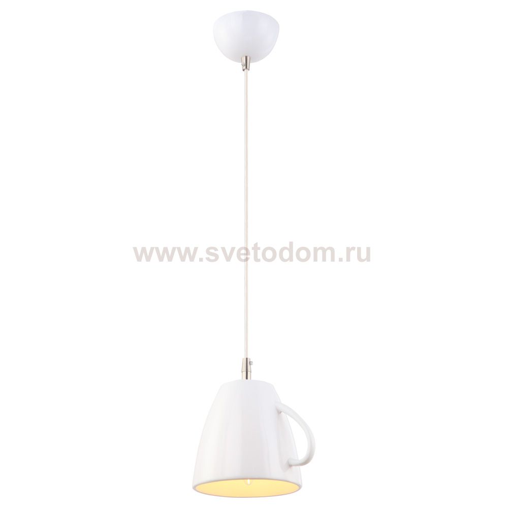 Светильник подвесной кружка белая Arte lamp A6605SP-1WH CAFFETTERIA