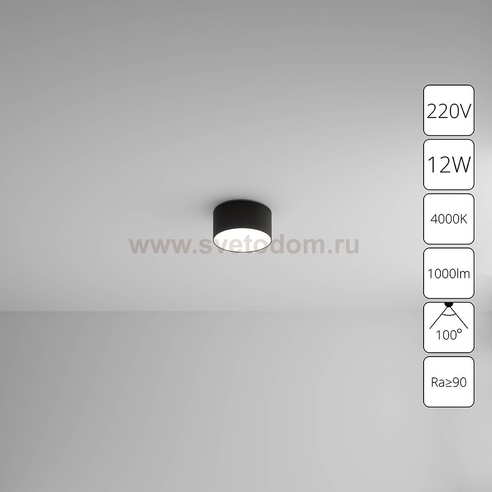 Светильник потолочный Arte Lamp A6612PL-1BK FADO