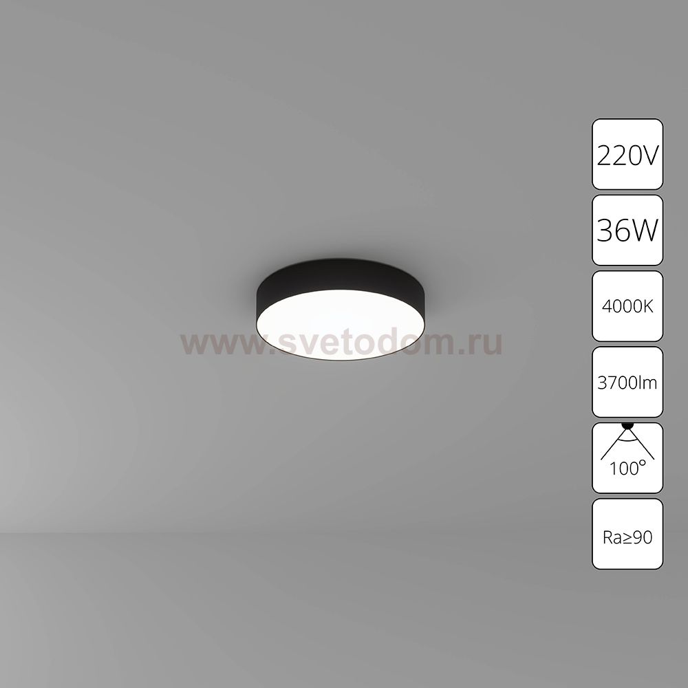 Светильник потолочный Arte Lamp A6635PL-1BK FADO