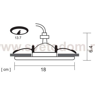 Светильник потолочный Arte lamp A6664PL-1GY APUS серый