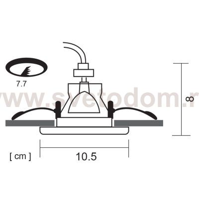 Светильник потолочный Arte lamp A6667PL-1WH GRUS