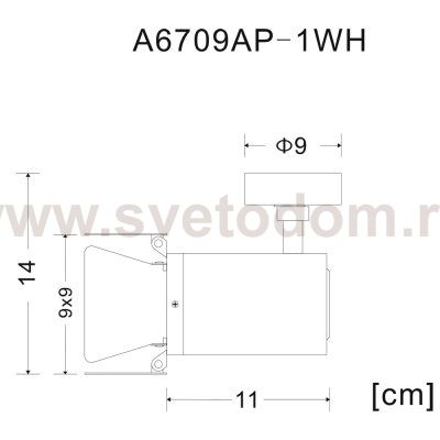 Светильник настенный бра Arte lamp A6709AP-1WH TRACK LIGHTS