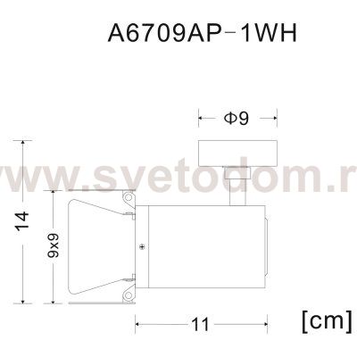 Светильник настенный бра Arte lamp A6709AP-1WH TRACK LIGHTS