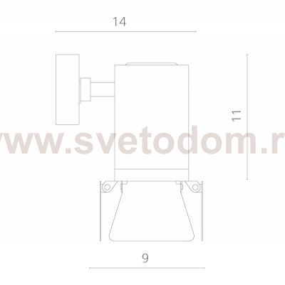 Светильник настенный бра Arte lamp A6709AP-1WH TRACK LIGHTS