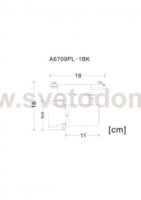 Светильник трековый черный Arte lamp A6709PL-1BK TRACK FALENA