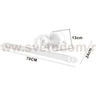 Светильник настенный Arte lamp A6712AP-1AB BARI