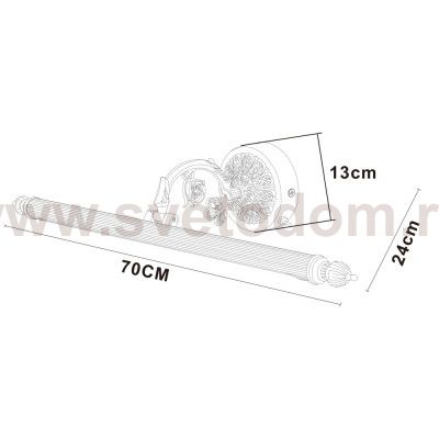 Светильник настенный Arte lamp A6712AP-1AB BARI