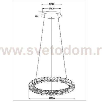 Светильник подвесной Arte lamp A6717SP-1CC PREZIOSI
