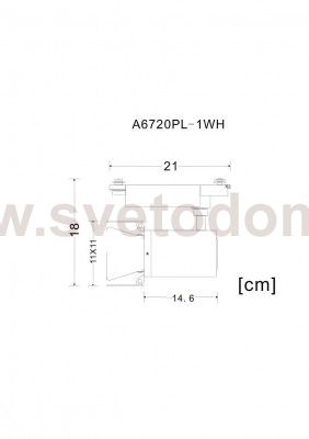 Светильник потолочный Arte lamp A6720PL-1WH TRACK LIGHTS