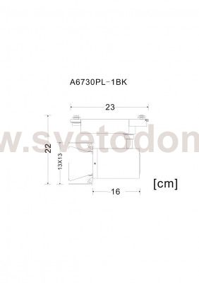 Светильник трековый Arte lamp A6730PL-1BK TRACK черный FALENA