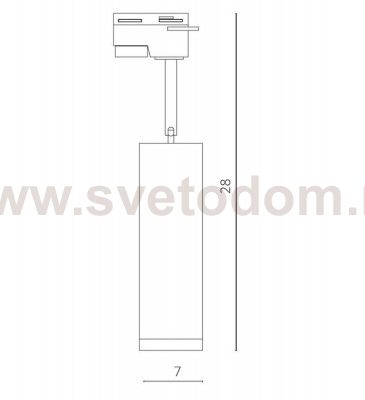 Светильник трековый черный Arte Lamp A6810PL-1BK 4000K