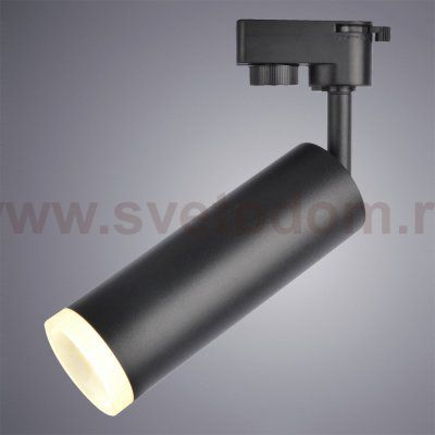 Светильник трековый черный Arte Lamp A6811PL-1BK 3000K