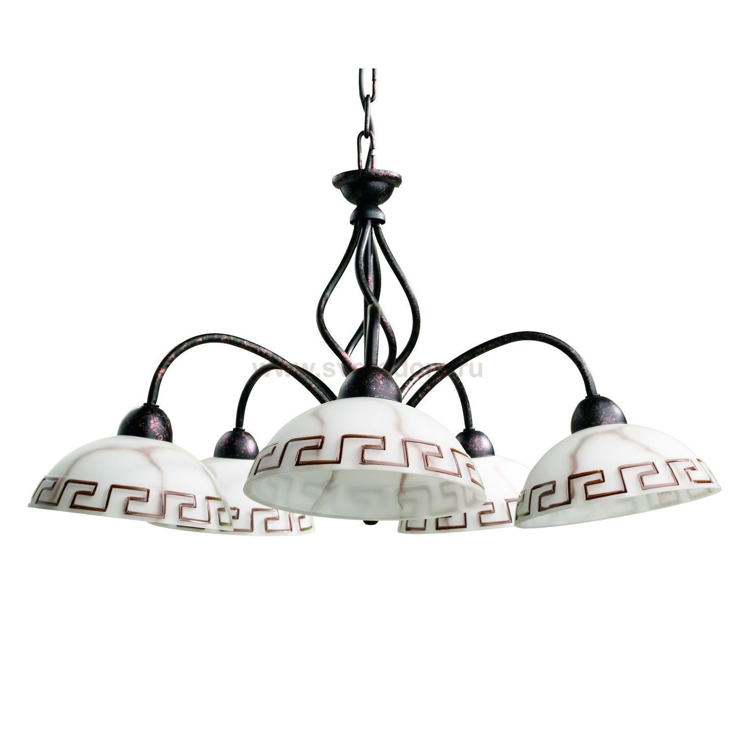 Люстра греческая Arte lamp A6884LM-5BR RUSTICA