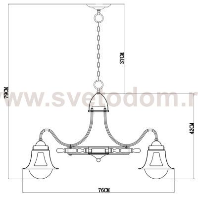 Светильник подвесной Arte lamp A7006LM-6AB TIMONE