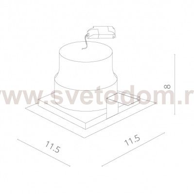 Светильник потолочный Arte lamp A7007PL-1WH PRIVATO