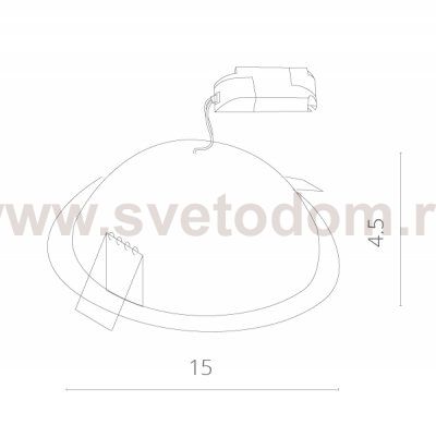 Светильник диодный 12Вт Arte lamp A7012PL-1WH RIFLESSIONE