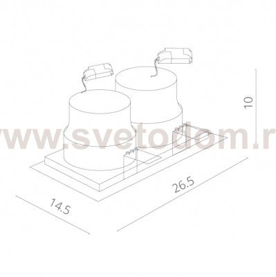 Светильник потолочный Arte lamp A7018PL-2WH PRIVATO