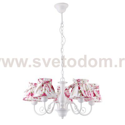 Люстра прованс стиля Arte Lamp A7021LM-5WH MARGHERITA