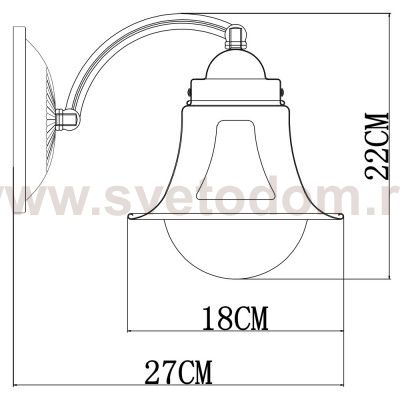 Светильник бра Arte Lamp A7022AP-1WG MARINO