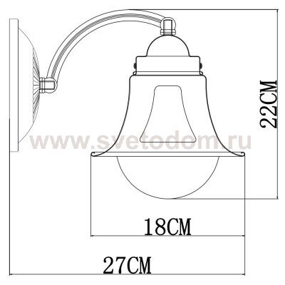 Плафон стекло прозрачный 160*120мм Arte Lamp MARINO A7022